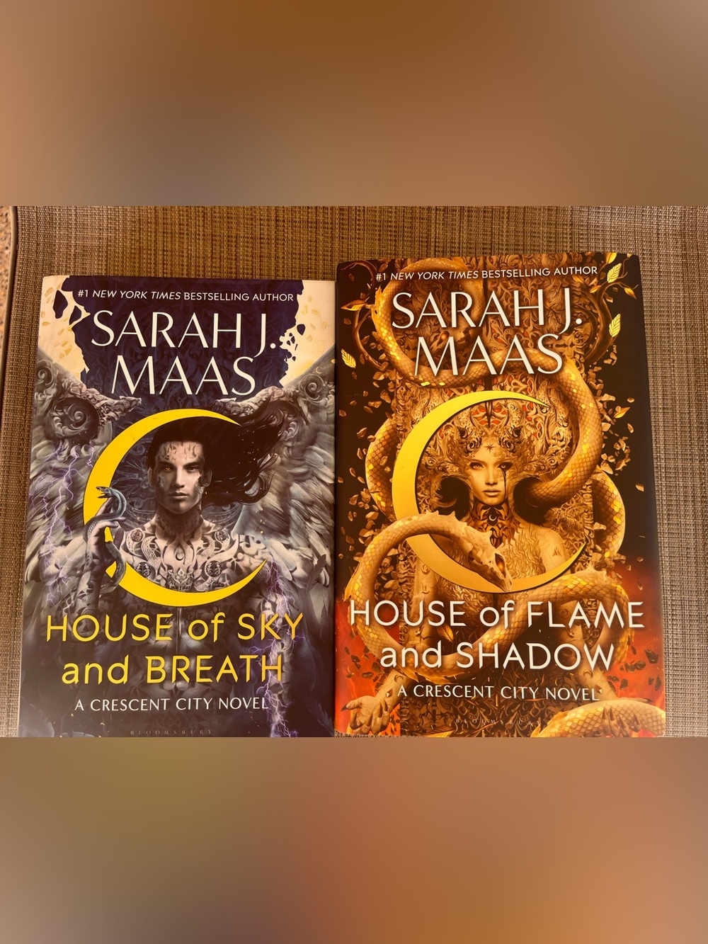 Sarah J. Maas Crescent City books 2 & 3
House of Sky and Breath and House of Fla